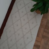 Kleiner Portland Grau Teppich/Badvorleger Badteppich Handgeknüpfter Waschbarer Türmatte Raumteppich Rag Rug von PadaWorks