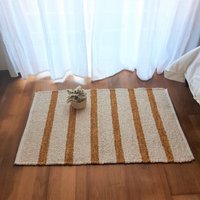 Kleiner Teppich Aus Recycelter Baumwolle/Handgefertigter Türmatte von PadaWorks