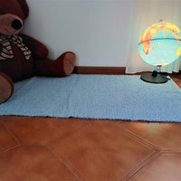 Mittelgroßer Teppich Baby Blau 70x140cm/Jungenzimmer Bettvorleger Waschbarer Für Kinderzimmer Teppiche Für Schlafzimmer Badteppich Bodenmatte von PadaWorks