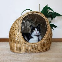 Wicker Haustierbett/Katzenbett Kleines Hundebett Geflochtener Korb Katzenhaus Katzen Wohnkultur Hundehaus Liebe Dein Haustier Geschenk Für von PadaWorks