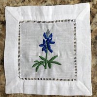 Texas Bluebonnet Cocktail Servietten Set von PaddockThreads