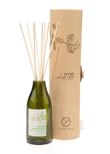 Diffusor aus recyceltem Glas Eco Green 4fl oz./118ml – Thymian und Olivenblatt von Paddywax