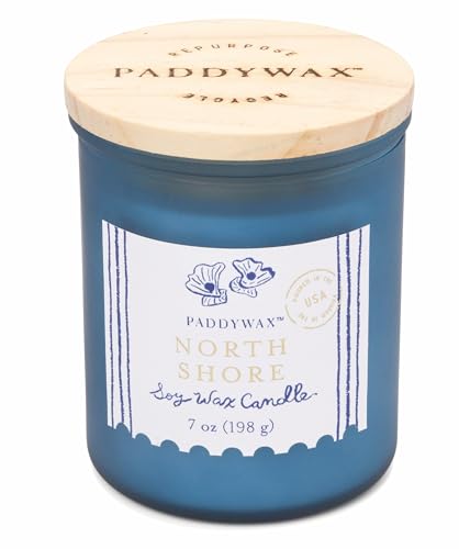 Kerze aus Glas, Coastal, 226 g, Meeresblau – Nordrive-Nord von Paddywax