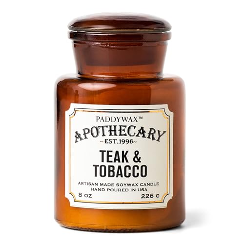 Paddywax Scented Candles Handgefertigte Apothekerkerze, Teak & Tabak, 237 ml Paddywax Scented Candles Handgefertigte Apothekerkerze, Teak & Tabak, 237 ml von Paddywax