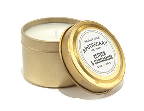 Paddywax Duftkerzen Apothekerkerze von Artisan, Soja-Mischwachs, Vetiver & Kardamom, 2 inches, 2 von Paddywax