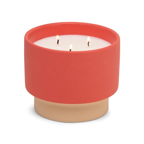 Paddywax Duftkerzen Colour Block Collection Kerze im wiederverwendbaren Keramikglas, 453 g, Amber & Smoke von Paddywax