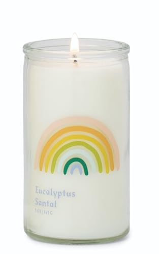 Paddywax Duftkerzen Spark Collection Bunte Wachskerze im Klarglas 141g Eukalyptus Santal von Paddywax