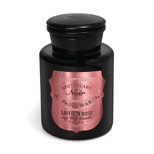 Paddywax Luxury Candles Apothecary Noir Collection Duftkerze, natürlich, 226 g, baltische Glut von Paddywax