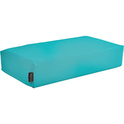 Pader Medi Tech Orthopädisches Entlastungskissen, Positurkissen 50x25x10 cm I Bandscheibenkissen, Stufenkissen, Lagerungskissen für Beine mit festem Schaumkern (15 Agave) von pader medi.tech