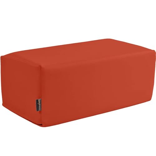 Pader Medi Tech Orthopädisches Entlastungskissen, Positurkissen 50x25x20cm I Bandscheibenkissen, Stufenkissen, Lagerungskissen für Beine mit festem Schaumkern (09 Karneol) von pader medi.tech