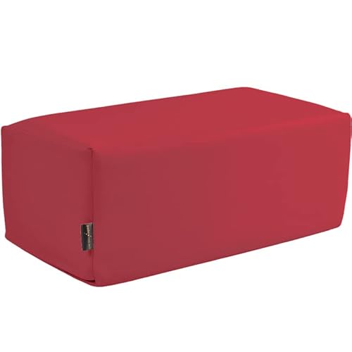 Pader Medi Tech Orthopädisches Entlastungskissen, Positurkissen 50x25x20cm I Bandscheibenkissen, Stufenkissen, Lagerungskissen für Beine mit festem Schaumkern (12 Bordeaux) von pader medi.tech