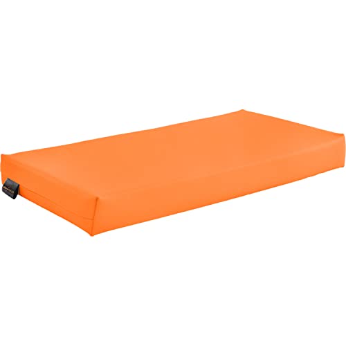 Pader Medi Tech Orthopädisches Entlastungskissen, Positurkissen 50x25x5cm I Bandscheibenkissen, Stufenkissen, Lagerungskissen für Beine mit festem Schaumkern (07 Apricot) von Pader Medi Tech