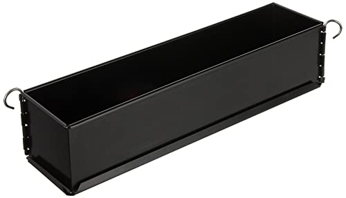 Paderno Form Pate, Pastetenform lang Uni Mini mit Scharnier für Pastetenkruste, Spülmaschinenfest, 35 cm, Schwarz von Paderno