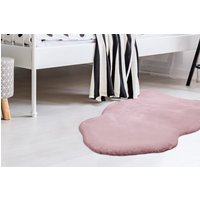 Padiro Fellteppich "Rabbit Light Sheepskin 825", fellförmig, 23 mm Höhe, weiches Fellteppich-Imitat, Schlafzimmer, Kinderzimmer von Padiro