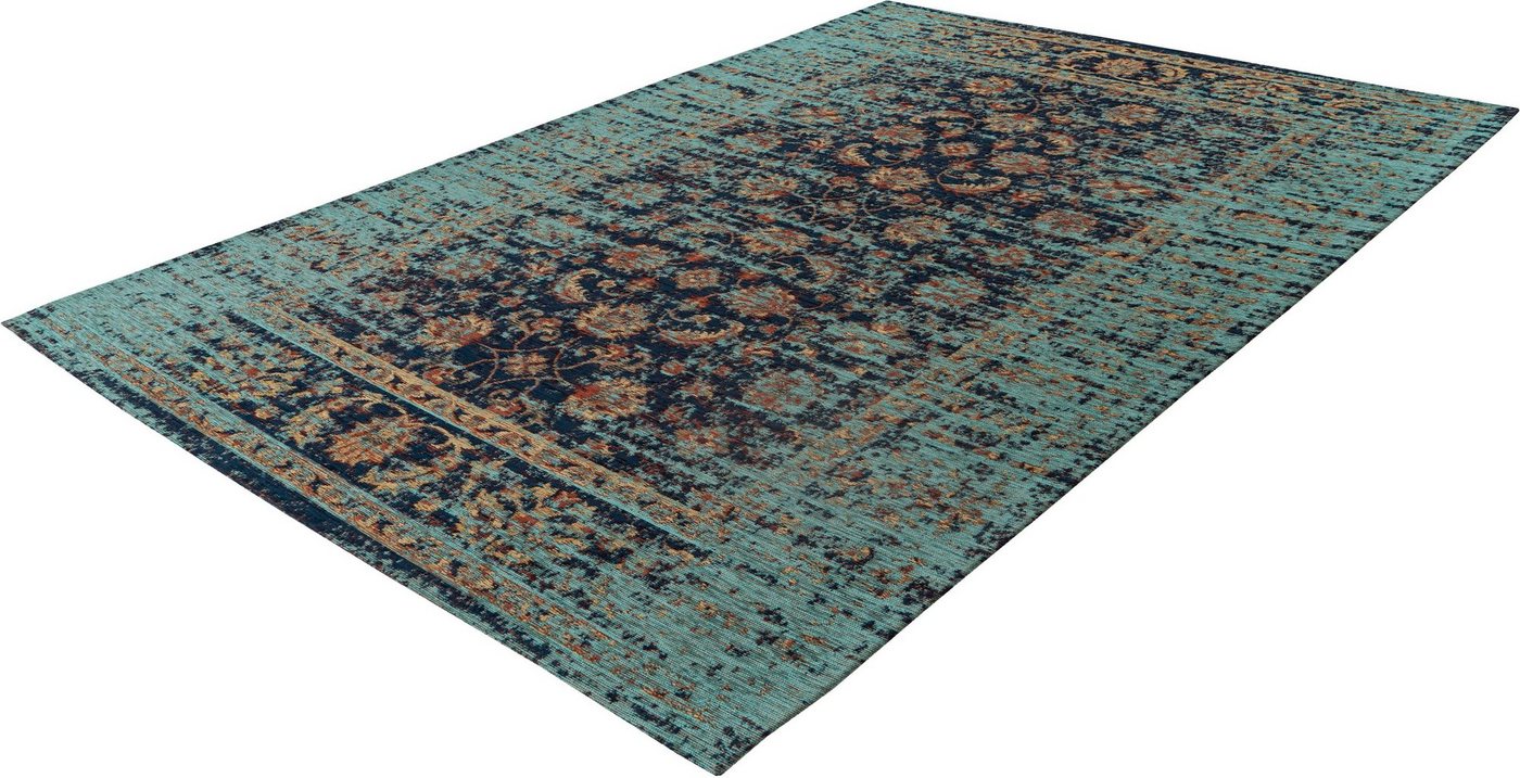 Teppich Charme 225, Padiro, rechteckig, Höhe: 5 mm, Chenille Flachgewebe im Vintage Stil von Padiro