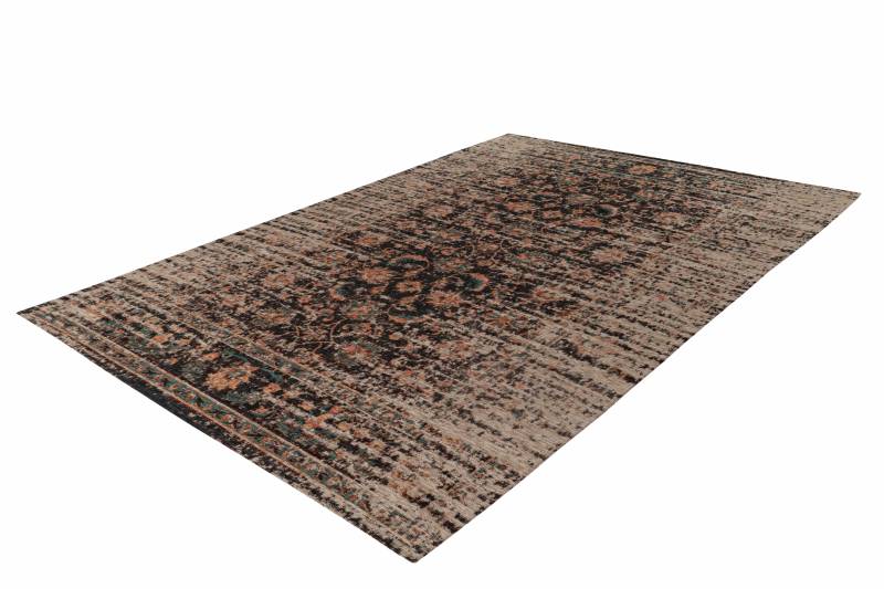 Teppich Charme 225 Multi / Rot 80cm x 150cm | Vintage-Stil | Flachflor von Padiro