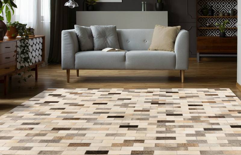 Padiro Teppich Lavin 825, rechteckig, Höhe: 8 mm, Handgenähtes und hochwertig verarbeitetes Unikat von Padiro