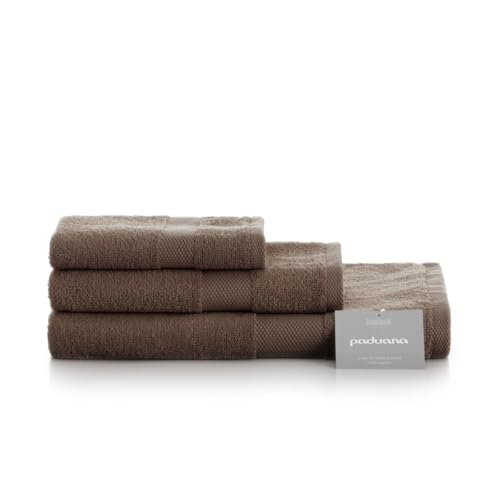 Paduana 3-teiliges Handtuch-Set, Braun von PADUANA