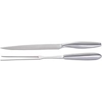 Paella World Robustes Edelstahl Tranchier-Set 2-teilig, Messer und Gabel, ideal für Grill und BBQ von PaellaWorld International