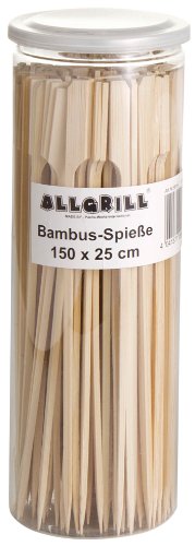 PaellaWorld 9816 Bambus-Spieße 25 cm lang, Inhalt 150 Stück von PaellaWorld