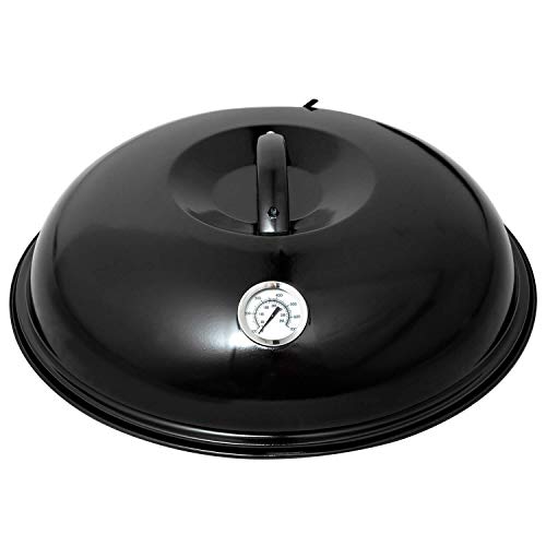 Paella World International Grillzubehör Backhaube mit Thermometer, Schwarz, 1-teilig von PaellaWorld