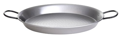 PaellaWorld 11401 Paella-Pfanne Stahl poliert Durchmesser 46 cm von PaellaWorld