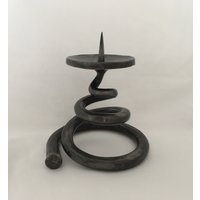 Handgefertigter Schmiede-Kerzenleuchter, Kerzenständer Aus Eisenstahl, Schmiede-Traditionsprodukt von Pagafanshop