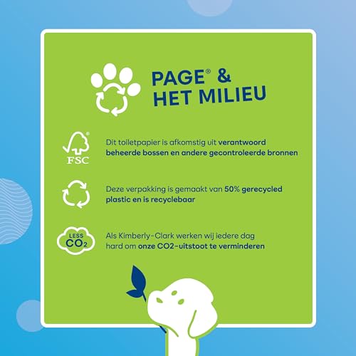 Page Toilettenpapier - Komplett sauberes Toilettenpapier - 48 Rollen - Vorteilspack von Page