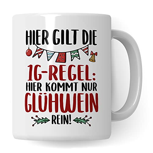 Glühwein Tasse, Geschenk Winter, Weihnachtszeit & Advent Glühweintassen lustig Keramik, Geschenkidee Glühweinbecher mit Weihnachtsmotiv Punsch Becher von Pagma Druck