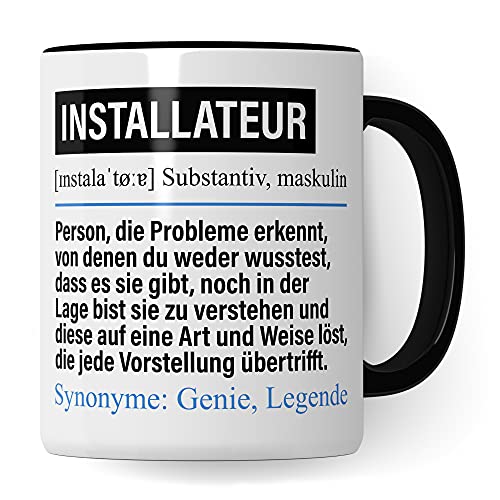 Installateur Tasse lustig, Heizungsbauer Geschenk, Spruch Heizungsbau Installateur Geschenkidee, Kaffeetasse Klempner Kaffeebecher Teetasse Heizungsinstallateur Becher von Pagma Druck