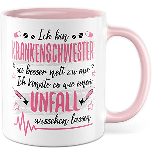 Krankenschwester Tasse Krankenhaus Geschenkidee Pflegerin Kaffeetasse Geschenk für Medizinische Fachangestellten Kaffeebecher Krankenpflegerin Becher von Pagma Druck