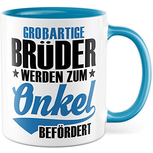 Onkel Tasse Geschenk lustig Bruder Kaffeetasse Nichte Kaffee-Becher Neffe Geschenkidee Familie Humor Geschwister großartige Brüder werdender Onkel Schwangerschaft (Onkel) von Pagma Druck