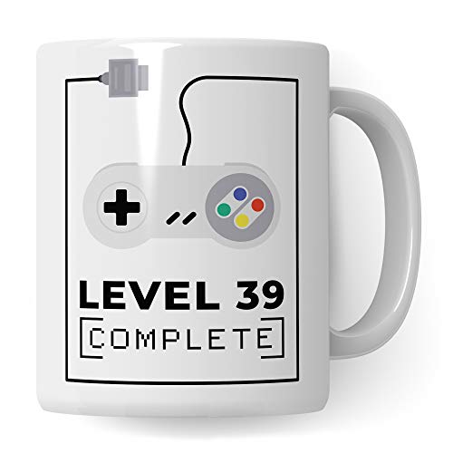 Pagma Druck 39. Geburtstag Tasse, Geburtstags-Geschenk Becher, 39 Jahre alt Geschenkidee, Geburtstag 39 Gaming Gamer Zocker Zocken, Kaffeetasse lustig Geburtstagsgeschenk von Pagma Druck