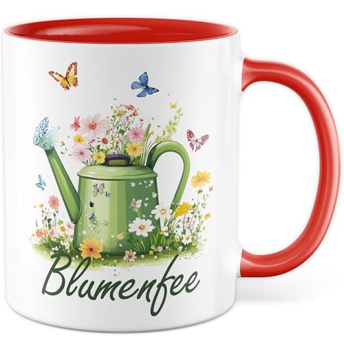 Tasse Blumen Geschenk Blumenfee, Kaffeetasse Garten Sarkasmus Natur, Geschenkidee Gärtnerin Kollegin Chefin Kaffee-Becher von Pagma Druck