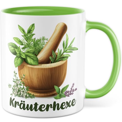 Tasse Garten Geschenk Kräuterhexe, Kaffeetasse Witzig Sarkasmus Natur, Geschenkidee Garten Kollegin Chefin Kaffee-Becher von Pagma Druck