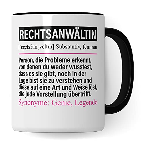 Tasse Rechtsanwältin lustig, Rechtsanwältin Geschenk Beruf, Spruch Kaffeebecher Rechtsanwalt Frauen Geschenkidee, Beruf Kaffee-Tasse Teetasse Becher von Pagma Druck