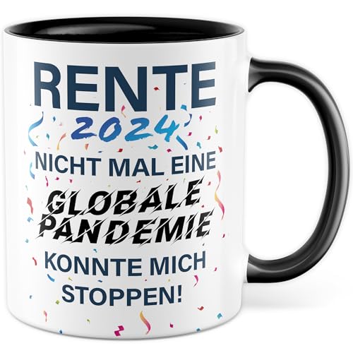 Tasse Rentner Geschenk Mann lustig Rente 2024 Kollege Abschiedsgeschenk Renteneintritt Pension Abschied Ruhestand Geschenke für Männer & Frauen Kaffee-Becher Pensionierung lustig von Pagma Druck