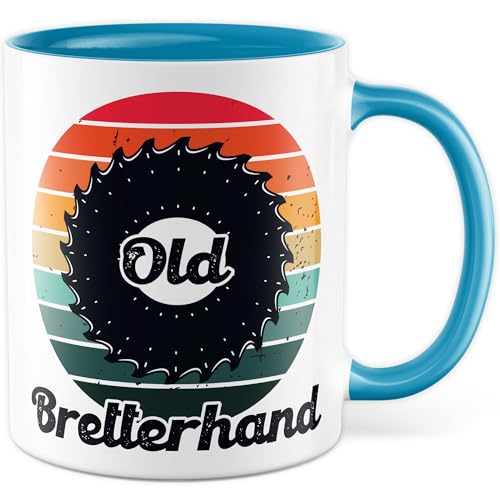 Tasse Schreiner Geschenk Old Bretterhand, Kaffeetasse Witzig Sarkasmus Handwerker, Geschenkidee Tischler Holz Kollege Kollegin Team Kaffee-Becher Tasse Schreiner Geschenk Old Bretterhand, Kaffeetasse Witzig Sarkasmus Handwerker, Geschenkidee Tischler Holz Kollege Kollegin Team Kaffee-Becher von Pagma Druck