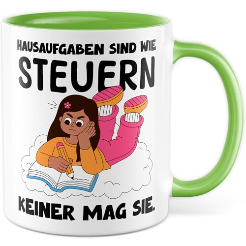 Tasse Schule Geschenk Hausaufgaben sind wie Steuern – keiner mag sie., Kaffeetasse Lehrer Schüler Lehrerin Schülerin Steuern, Geschenkidee Schule Sarkasmus Ironie Meme Lustiger Spruch Kaffee-Becher Tasse Schule Geschenk Hausaufgaben sind wie Steuern – keiner mag sie., Kaffeetasse Lehrer Schüler Lehrerin Schülerin Steuern, Geschenkidee Schule Sarkasmus Ironie Meme Lustiger Spruch Kaffee-Becher von Pagma Druck