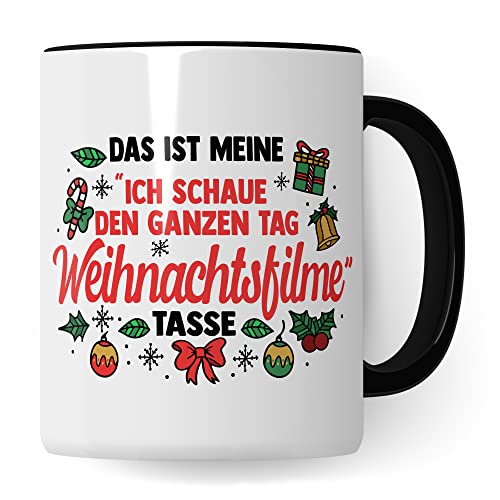 Weihnachten Tasse Weihnachts-Filme Kaffee-Becher Teetasse Christmas Glühweintasse Geschenk Geschenkidee Frohe Weihnachten Winter Kaffeetasse Fest Winter weihnachtlich Advent von Pagma Druck