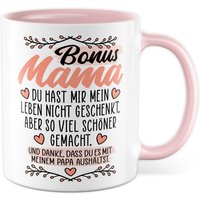 Bonus Mama Tasse Stiefmutter Geschenkidee Stiefkind Kaffeetasse Mutter Geschenk Für Stiefmama Kaffeebecher Familien Becher von PagmaDruck