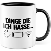 Dinge Die Ich Hasse Tasse Schlechter Empfang Geschenkidee Kaffeetasse Wlan Akku Geschenk Für Teenager Kaffeebecher Teen Becher von PagmaDruck