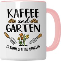 Garten Tasse Kaffee & - So Kann Der Tag Starten Geschenk Kaffeetasse Hobby-Gärtner Hobby-Gärtnerin Pflanzen-Motiv Geschenkidee von PagmaDruck
