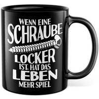Handwerker Tasse Schrauben Kaffeetasse Mechatroniker Kaffee-Becher Schraube Locker Männer Teetasse Geschenk Werkstadt Geschenkidee von PagmaDruck