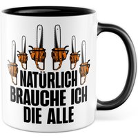 Holzfäller Tasse Kettensäge Geschenkidee Wald Kaffeetasse Mit Lustigen Spruch Geschenk Für Förster Kaffeebecher Motorsäge Becher von PagmaDruck