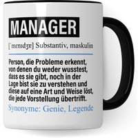Manager Tasse Lustig, Geschenk Beruf, Spruch Management Geschenkidee, Kaffeetasse Beruf Kaffeebecher Teetasse Becher von PagmaDruck