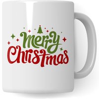 Merry Christmas Tasse, Geschenk Weihnachten Adventszeit Deko, Becher Weihnachtsmotiv Xmas, Kaffeebecher Weihnachtsgeschenk von PagmaDruck