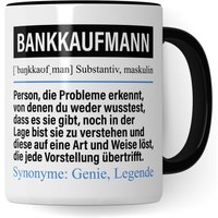 Tasse Bankkaufmann Lustig, Geschenk, Bankangestellter Geschenkidee, Kaffeetasse Beruf Bankbeamter Kaffeebecher Banker Becher von PagmaDruck