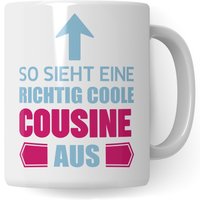 Tasse Cousine, Cousine Geschenk Becher, Kaffeetasse Beste Der Welt Geschenkideen, Familie Witz Kusine Kaffeebecher Lustig von PagmaDruck