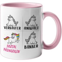 Tasse Sozialpädagogin Lustig Geschenk Beruf Kaffeebecher Sozialpädagogik Geschenkidee Kaffee-Tasse Frauen Becher von PagmaDruck